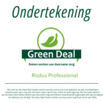 Rodus Professional ondertekend Green Deal
